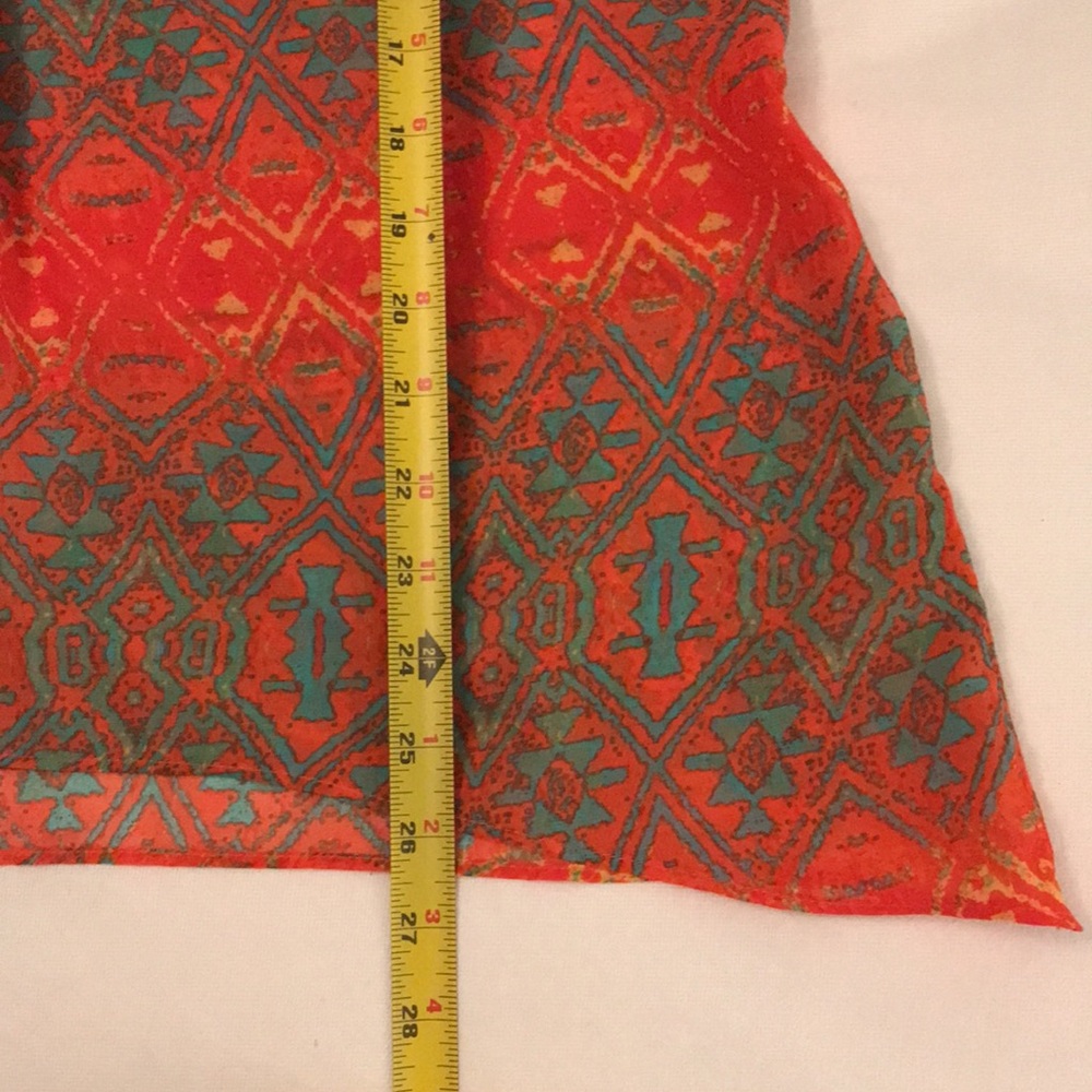 ✅CLEARANCE✅ Lovely Aztec Print Flutter Sleeve Top - Picture 9 of 9